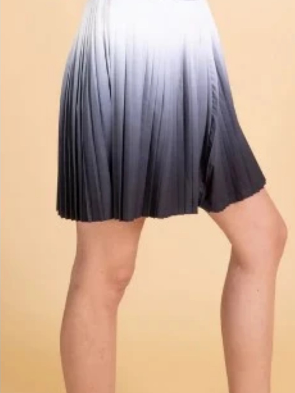 GGBlue Ombre Pleated Golf Skort XL White Black Night UPF 50+